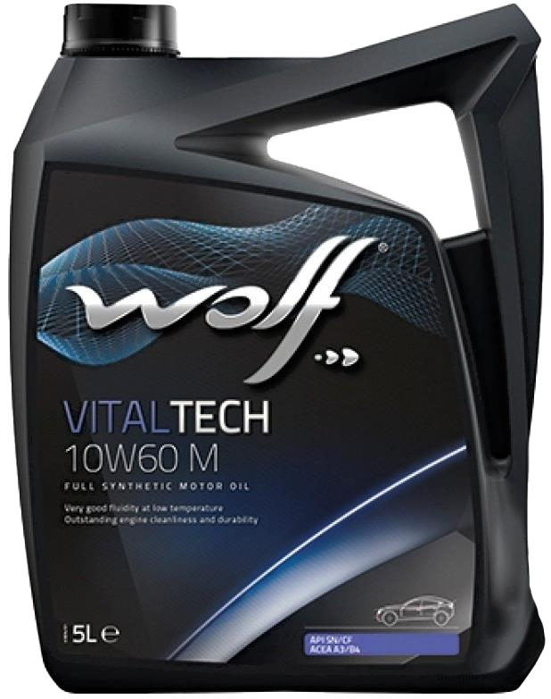Моторное масло Wolf VitalTech 10W-60 M, 5л 